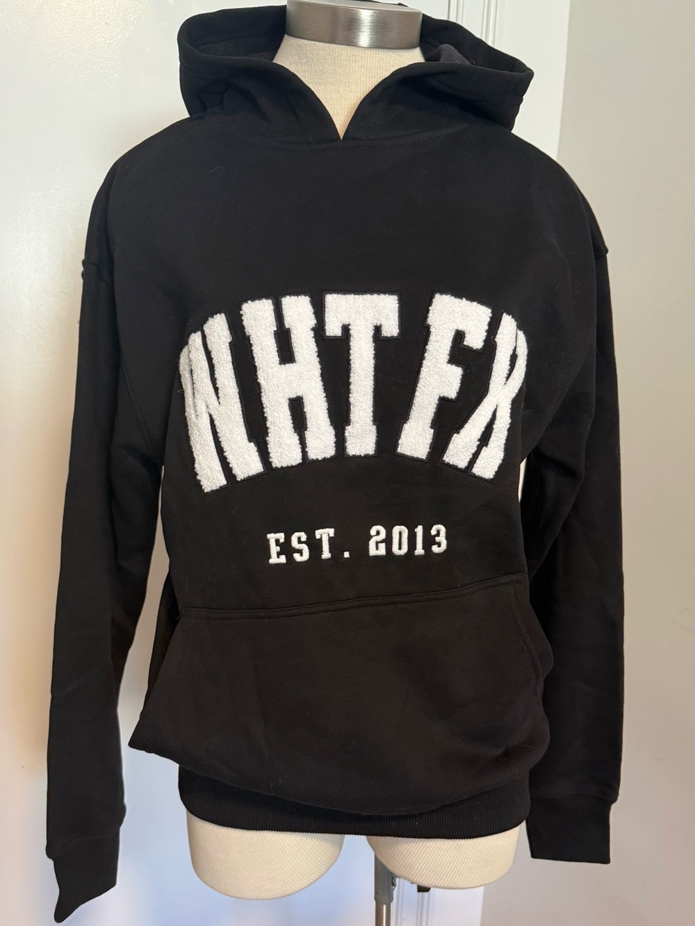 NWT! White Fox Give It Away Oversized Black Hoodie XXS/XS